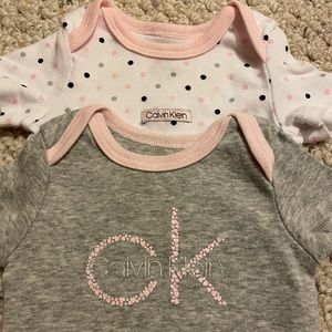 Calvin Klein onesie for baby girl size 3-6 months